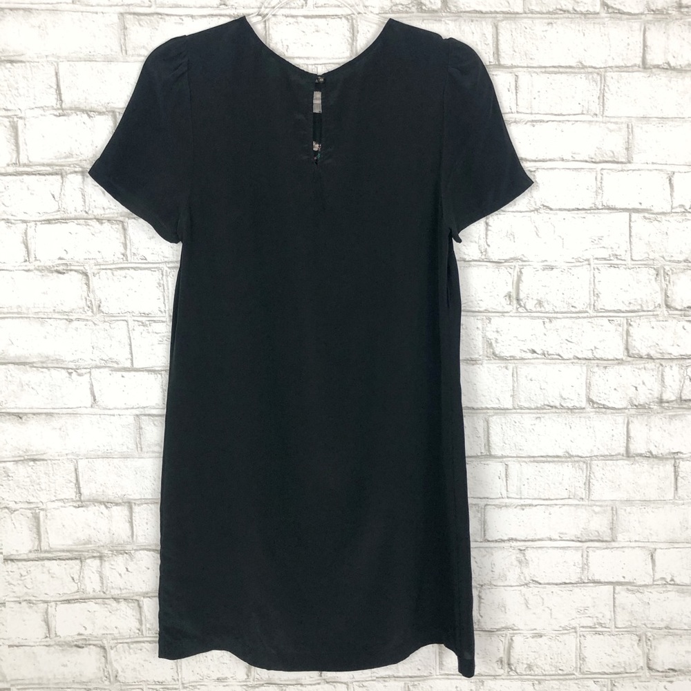 TWELTH STREET CYNTHIA VINCENT Firebird Print Silk Tunic Mini Dress Black Small S - Picture 4 of 5